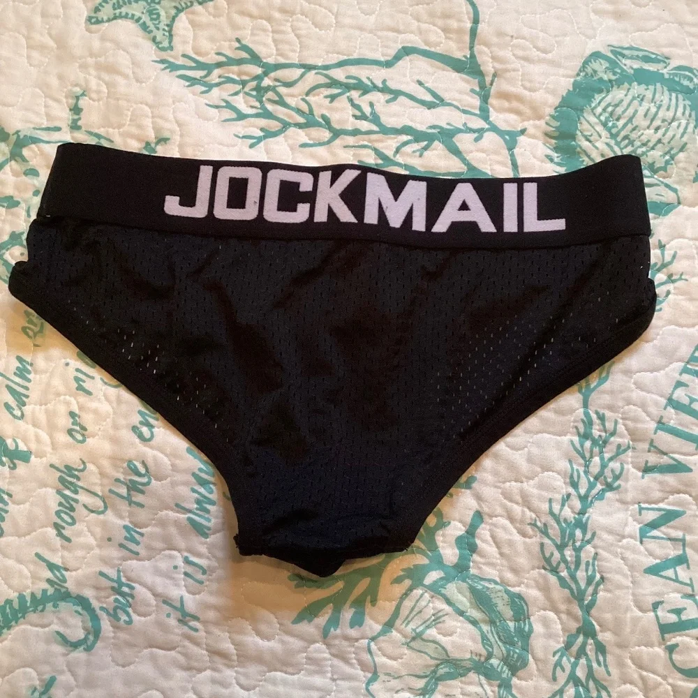 Jockmail, black mesh brief. - Picture 2 of 5